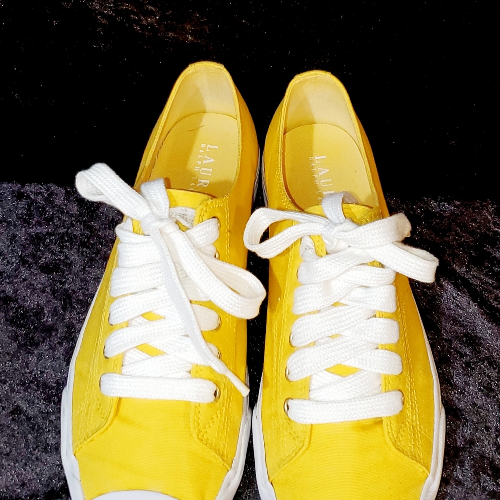 Ralph Lauren Yellow Athletic Shoes